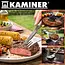 Kaminer Complete barbecue gereedschapset 26 delig met rvs grilltools, steakmessen, spiesen en aluminium opbergkoffer