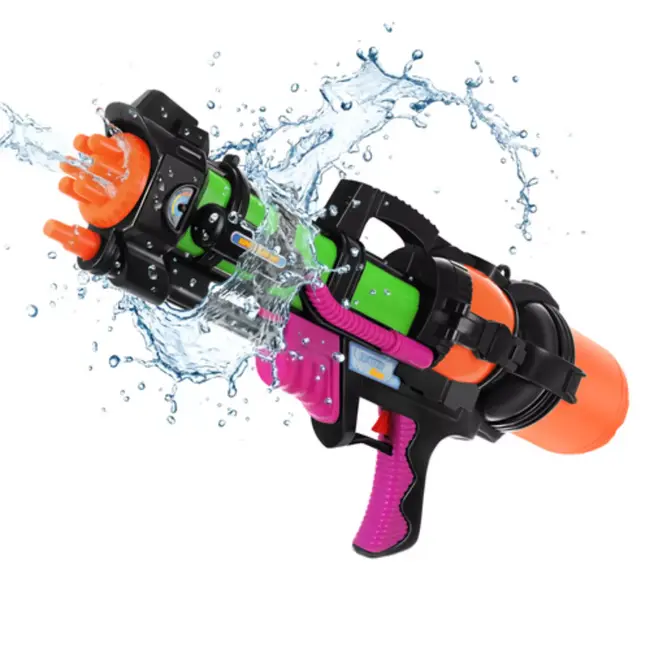Kruzzel Groot waterpistool 60 cm met 1.25 l tank en bereik tot 6 m voor zomerse watergevechten buiten