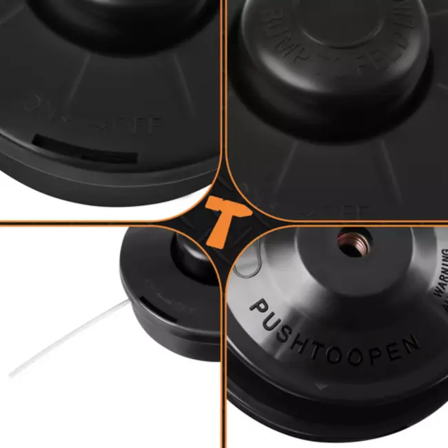 Bigstren Universele trimmerkop M10 linkse draad voor bosmaaier met semi-automatische draadverlenging