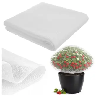 Gardlov Beschermnet 3 x 6 m wit HDPE fijn gaas tegen insecten en vogels voor moestuin