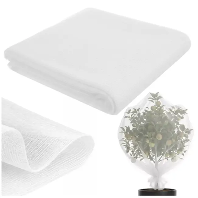 Gardlov Beschermnet 3 x 6 m wit HDPE fijn gaas tegen insecten en vogels voor moestuin