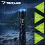 Trizand Tactische LED zaklamp 800 lumen zwart aluminium met zoom, USB-C opladen en 5000 mAh batterij