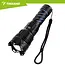 Trizand Tactische LED zaklamp 1500 lumen zwart aluminium met zoom, USB-C opladen en 5000 mAh batterij