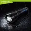 Trizand Tactische LED zaklamp 1500 lumen zwart aluminium met zoom, USB-C opladen en 5000 mAh batterij