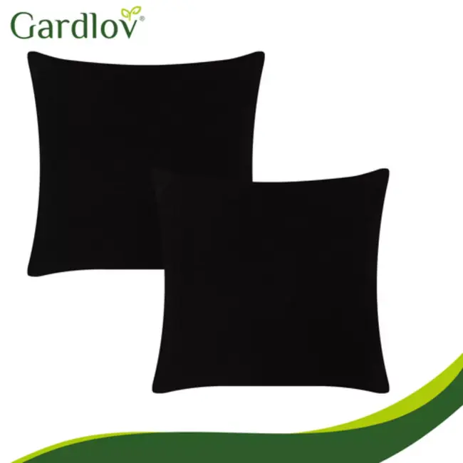 Gardlov Hangstoel Zwart met Kussens en Voetensteun 210 cm – Hangmatstoel voor Tuin, Balkon of Woonkamer – Max. 150 kg – Inclusief Ophangband