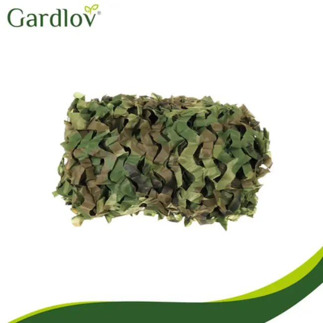 Gardlov Camouflage net 3 x 6 m voor hek, tuin of camping met 100 kabelbinders