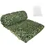 Gardlov Camouflage net 4 x 6 m voor hek, tuin of camping met 100 kabelbinders