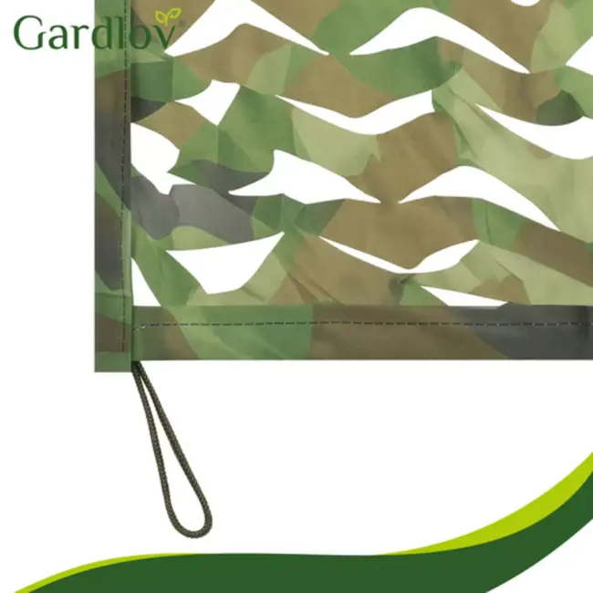 Gardlov Camouflage net 4 x 6 m voor hek, tuin of camping met 100 kabelbinders