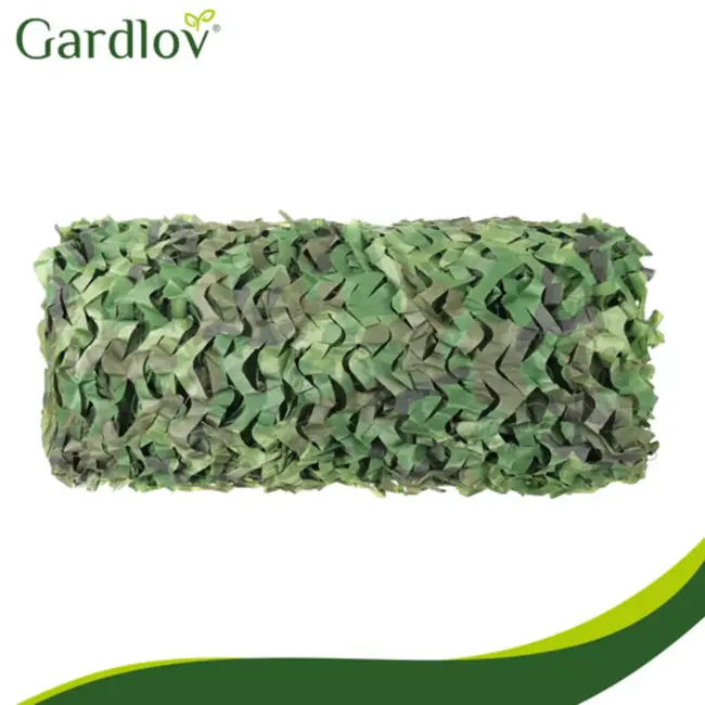 Gardlov Camouflage net 4 x 6 m voor hek, tuin of camping met 100 kabelbinders