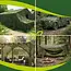 Gardlov Camouflage net 4 x 6 m voor hek, tuin of camping met 100 kabelbinders