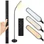 Izoxis Zwarte LED vloerlamp 180 cm met dimmer, afstandsbediening en lichtkleuren 3000 K 4000 K 6000 K