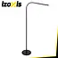 Izoxis Zwarte LED vloerlamp 180 cm met dimmer, afstandsbediening en lichtkleuren 3000 K 4000 K 6000 K