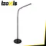Izoxis Zwarte LED vloerlamp 180 cm met dimmer, afstandsbediening en lichtkleuren 3000 K 4000 K 6000 K