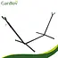 Gardlov Grijze tweepersoons hangmat met frame 200 x 150 cm belastbaar tot 250 kg