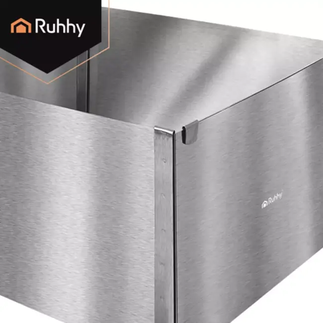 Ruhhy RVS verstelbare rechthoekige bakvorm 20 tot 38 x 24 tot 45 cm en 15 cm hoog voor taarten en dessert