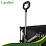 Gardlov Zwarte opvouwbare transportkar 150 liter met terreinwielen en belastbaar tot 200 kg voor tuin strand en camping