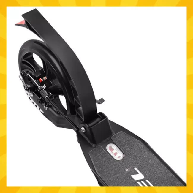 Kruzzel Opvouwbare step zwart wit met 20 cm wielen, verstelbaar stuur 84 tot 103 cm en maximaal 100 kg belastbaar