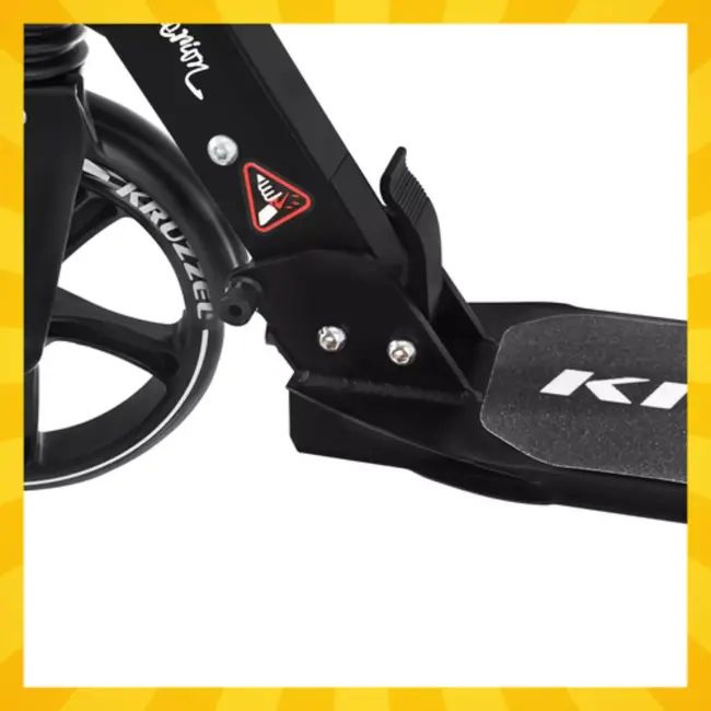 Kruzzel Opvouwbare step zwart wit met 20 cm wielen, verstelbaar stuur 84 tot 103 cm en maximaal 100 kg belastbaar