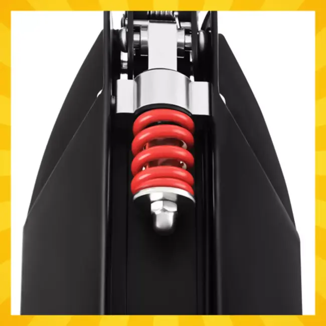 Kruzzel Opvouwbare step zwart wit met 20 cm wielen, verstelbaar stuur 84 tot 103 cm en maximaal 100 kg belastbaar