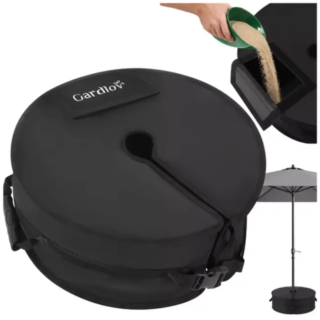 Gardlov Parasolvoet met zandvulling 48 cm tot 40 kg voor stabiele parasol in tuin
