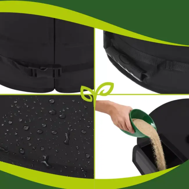 Gardlov Parasolvoet met zandvulling 48 cm tot 40 kg voor stabiele parasol in tuin