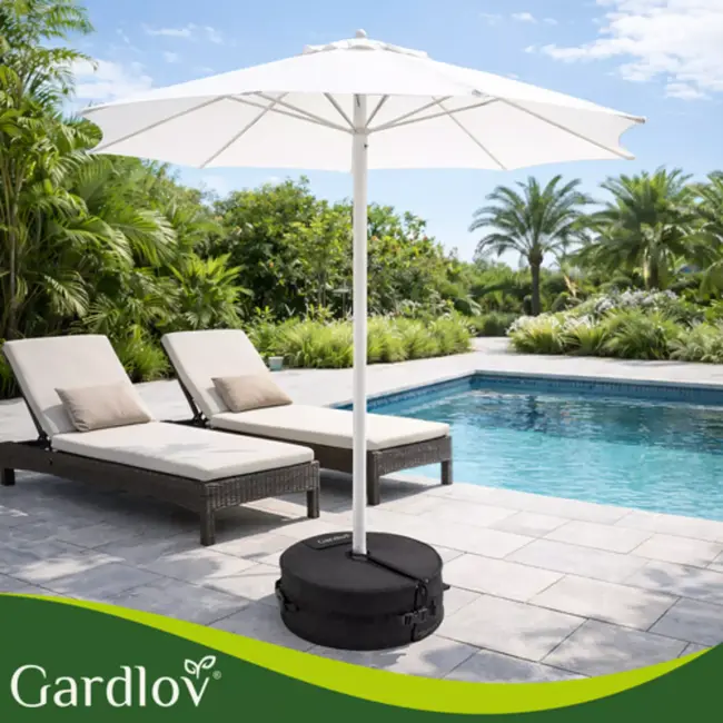 Gardlov Parasolvoet met zandvulling 48 cm tot 40 kg voor stabiele parasol in tuin