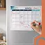 Ruhhy Koelkast planner 30 x 40 cm magnetisch met markers en wisser voor maandplanning en takenoverzicht