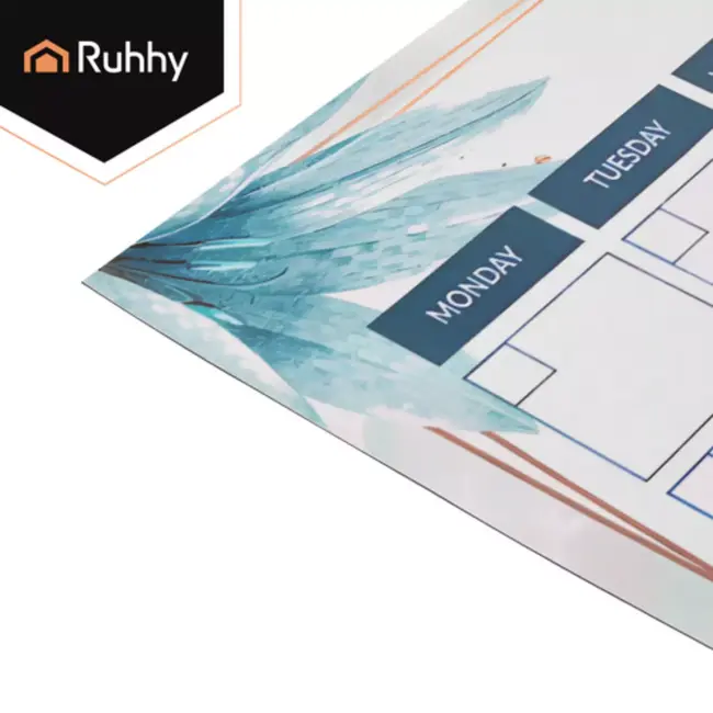 Ruhhy Koelkast planner 30 x 40 cm magnetisch met markers en wisser voor maandplanning en takenoverzicht