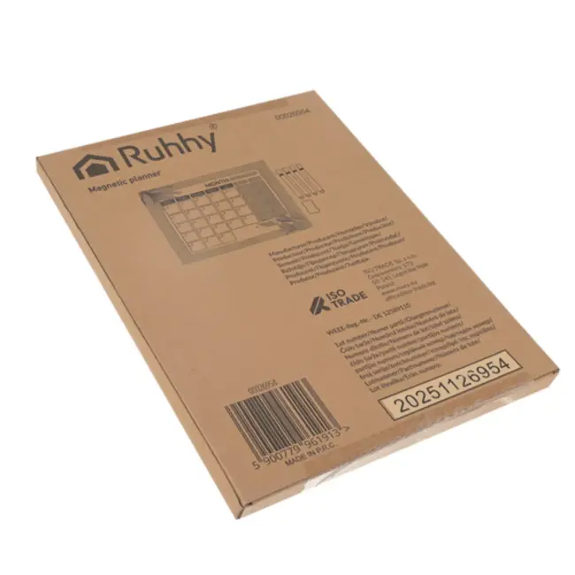 Ruhhy Koelkast planner 30 x 40 cm magnetisch met markers en wisser voor maandplanning en takenoverzicht