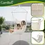 Gardlov Grote Braziliaanse hangstoel beige 220 cm met voetsteun en kussens draagkracht 150 kg voor tuin balkon of terras