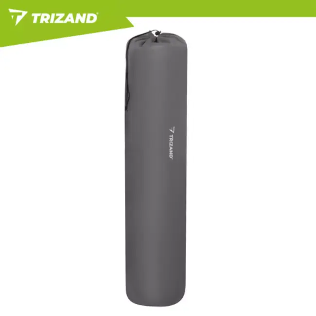 Trizand visstoel grijs zwart opvouwbaar met armleuningen en bekerhouder draagkracht 120 kg