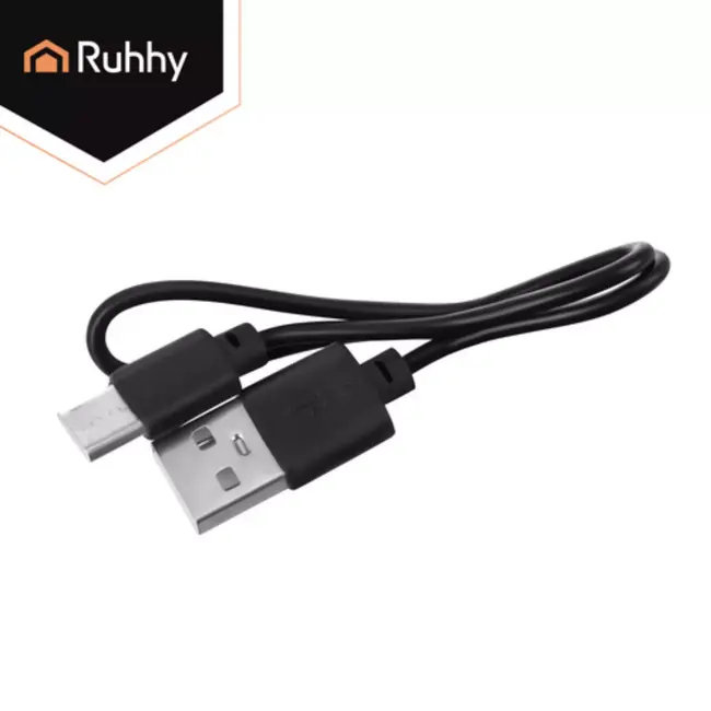 Ruhhy Draagbare nekventilator wit met goudkleurige accenten 5 standen USB C oplaadbaar