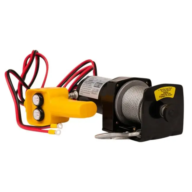 Topgear Elektrische lier - 900 kg trekkracht - 12V motor - 15m kabel - Inclusief afstandsbediening