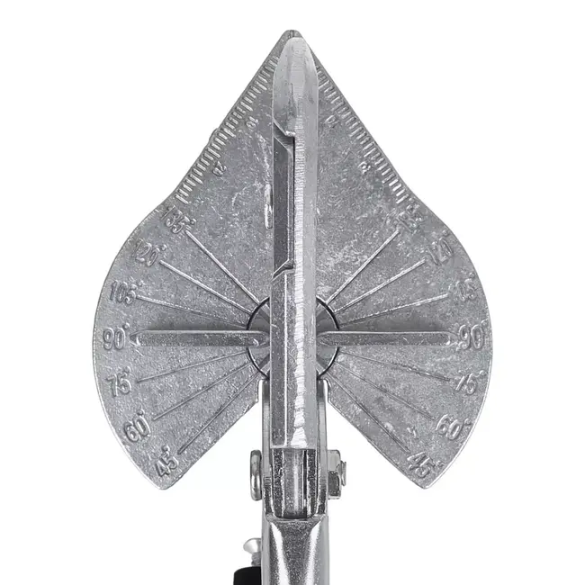 GEKO Hoekkenschaar 220 mm voor pvc, rubber en kunststof met 7 snijhoeken en 2 reservemessen