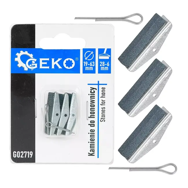 GEKO Slijtvaste hoonstenen 28 x 6 mm voor cilinderhoon 19 - 63 mm en nauwkeurige cilinderbewerking