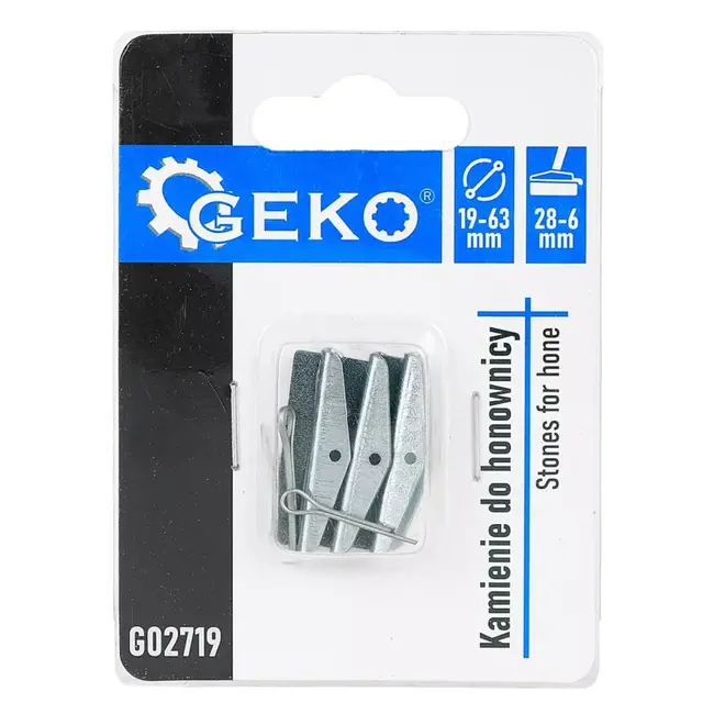 GEKO Slijtvaste hoonstenen 28 x 6 mm voor cilinderhoon 19 - 63 mm en nauwkeurige cilinderbewerking