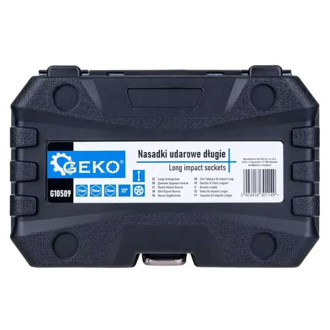 GEKO Dunwandige slagdoppen 150 mm met beschermhulzen voor lichtmetalen velgen en slagmoersleutel