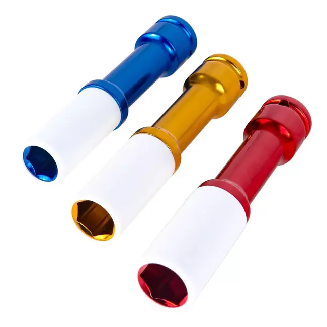 GEKO Dunwandige slagdoppen 150 mm met beschermhulzen voor lichtmetalen velgen en slagmoersleutel