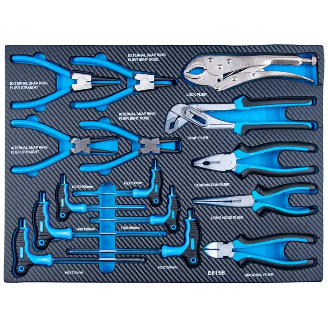 GEKO Verrijdbare gereedschapswagen met 7 laden, grote zijkast en roestvrijstalen werkblad voor garage en werkplaats