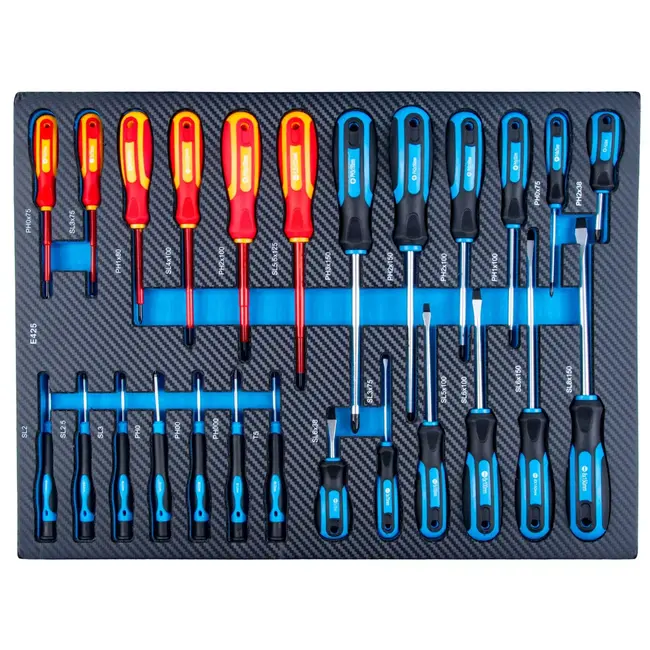 GEKO Verrijdbare gereedschapswagen met 7 laden, grote zijkast en roestvrijstalen werkblad voor garage en werkplaats