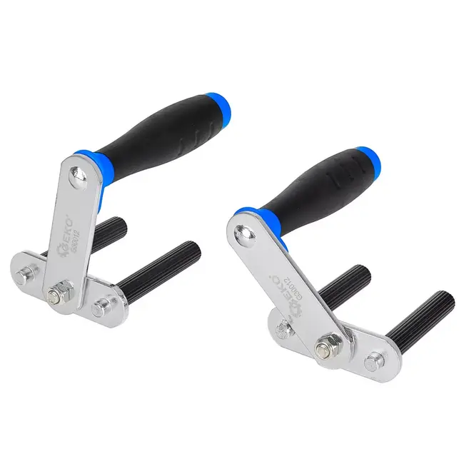 GEKO Zelfklemmende draaggrepen voor gipsplaten en bouwpanelen met antislip handgreep en stalen constructie