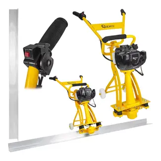 GEKO Beton trilrei 2 m met aluminium rei, transportwielen en 1,6 kW 4-takt motor