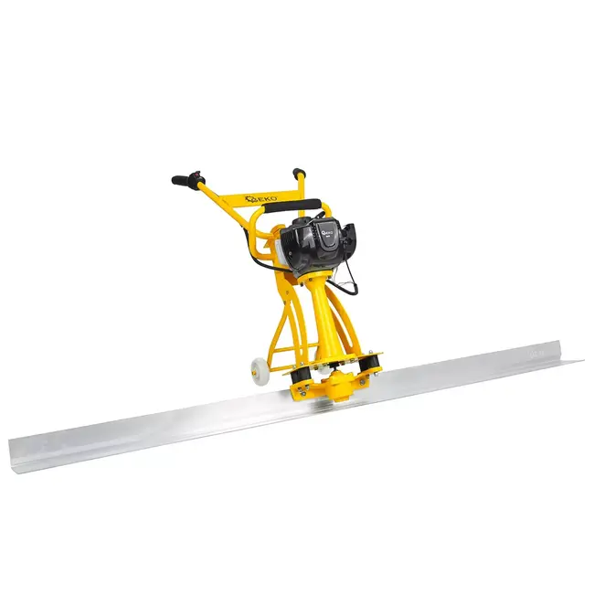 GEKO Beton trilrei 2 m met aluminium rei, transportwielen en 1,6 kW 4-takt motor
