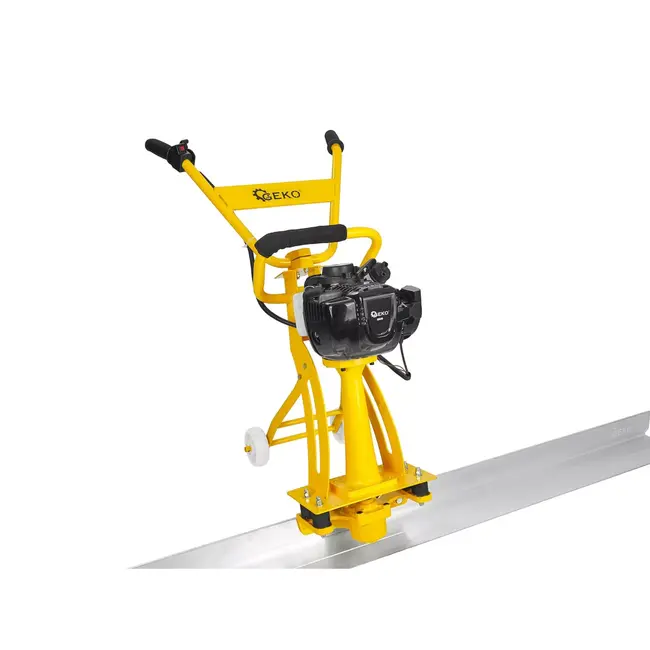 GEKO Beton trilrei 2 m met aluminium rei, transportwielen en 1,6 kW 4-takt motor