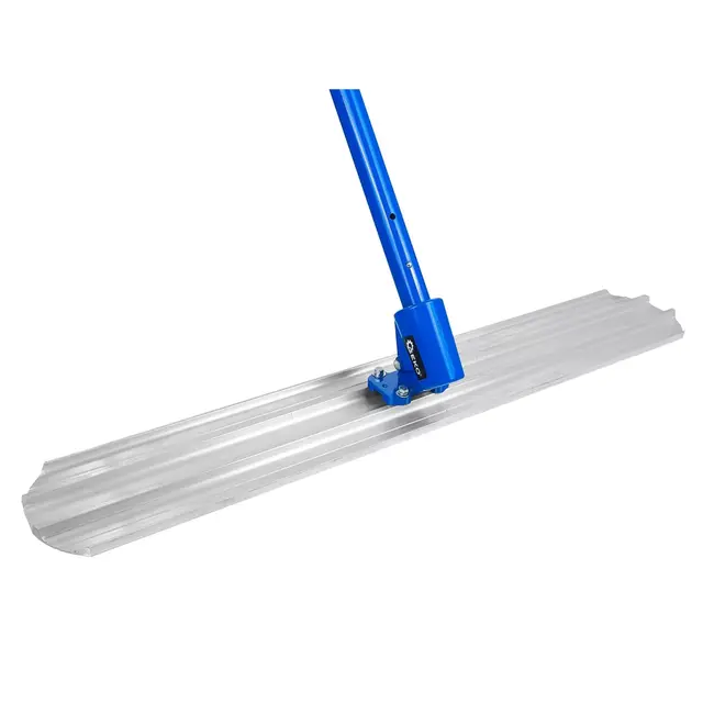 GEKO Aluminium betonrei 120 x 20 cm met verstelbare werkhoek en 3 verlengstelen voor vloeren en betonplaten