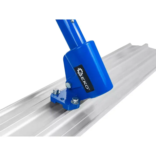 GEKO Aluminium betonrei 120 x 20 cm met verstelbare werkhoek en 3 verlengstelen voor vloeren en betonplaten