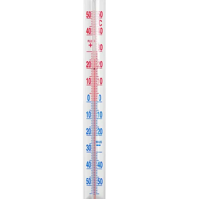 Keltin Witte buitenthermometer, 205 x 17 mm voor raamkozijn met meetbereik van -50 °C tot +50 °C