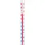 Keltin Bruine buitenthermometer, 205 x 17 mm voor raamkozijn met meetbereik van -50 °C tot +50 °C