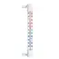 Keltin Witte buitenthermometer, 233 x 24 mm voor raamkozijn met meetbereik van -50 °C tot +50 °C