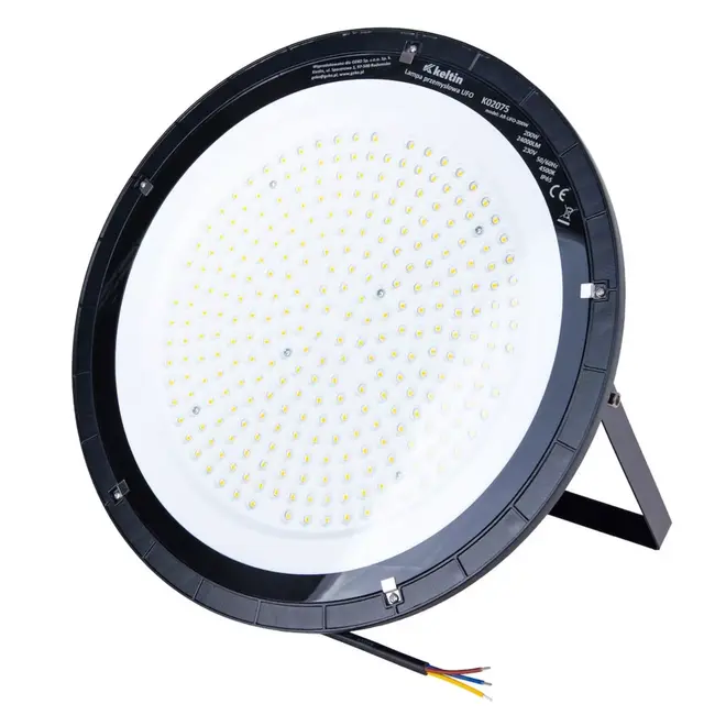 Keltin Industriële UFO lamp 200 W met 24000 lm, 4500 K neutraal wit licht en IP65 voor hal, werkplaats en magazijn